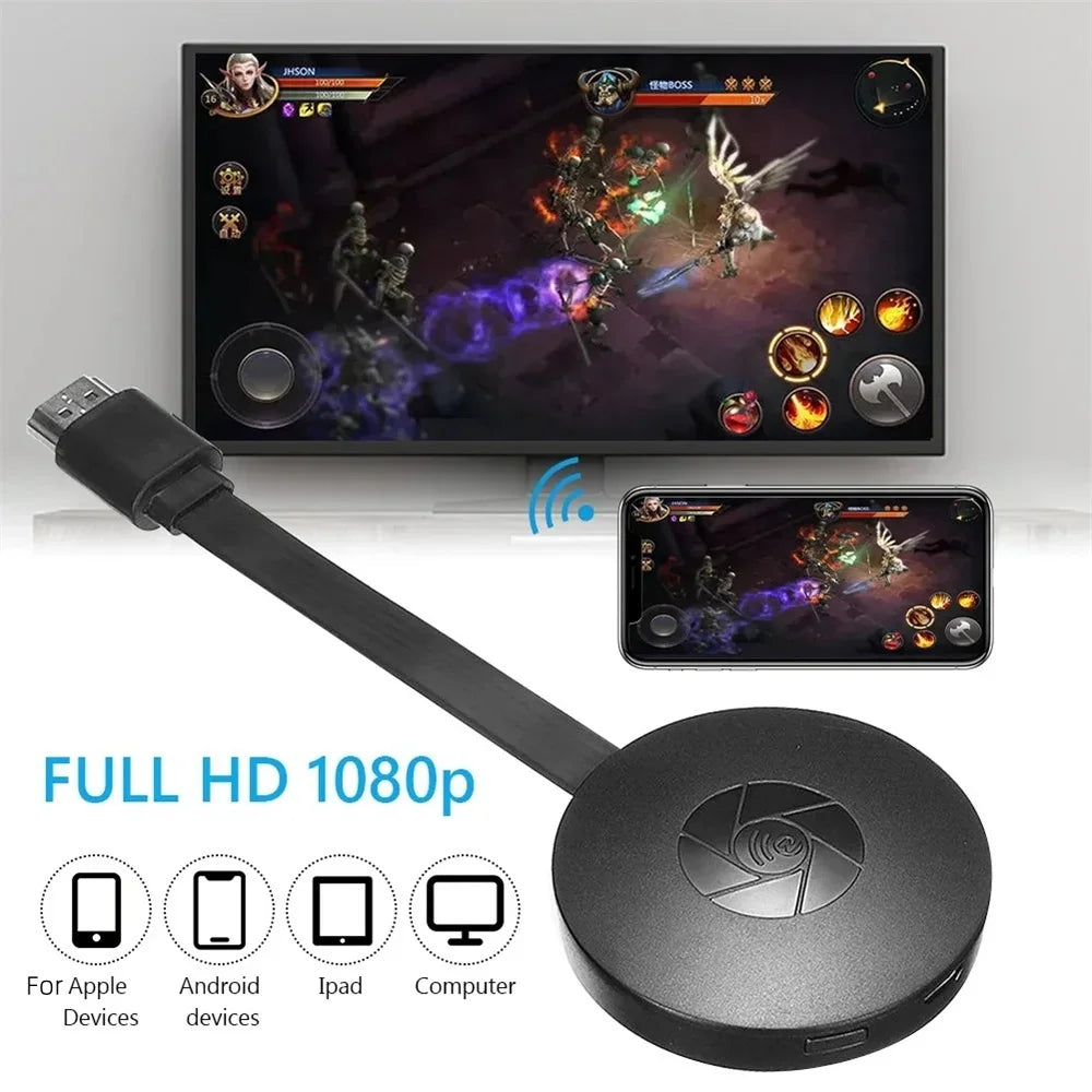 TV Stick G2 TV WiFi Display Dongle Receiver 1080P HDMI-Compatible Projector Video Magnifier For Phone Android IOS Mirror Screen